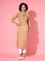 Golden Mustard Modal Kurta