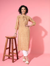 Golden Mustard Modal Kurta