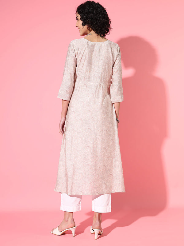 Ivory Charm Modal Kurta