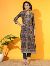 Heritage Blue Modal Kurta