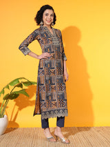 Heritage Blue Modal Kurta