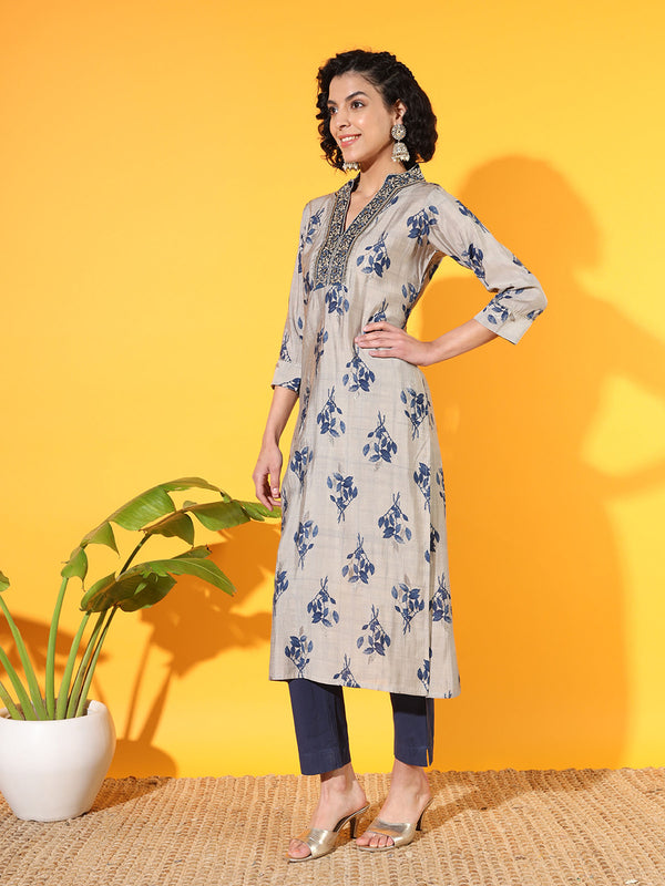 Grey Mystery Modal Kurta