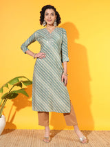 Mint Elegance Modal Kurta