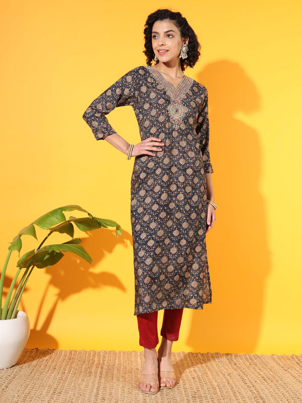 Deep Blue Modal Kurta