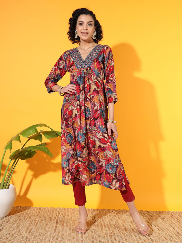 Blooming Flower Modal Kurta