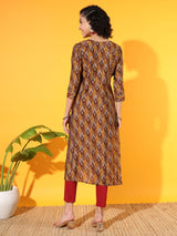 Mustard Hues Modal Kurta