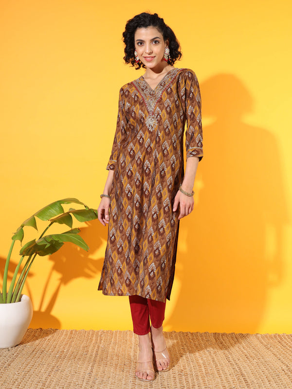 Mustard Hues Modal Kurta