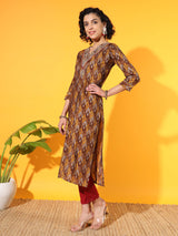 Mustard Hues Modal Kurta