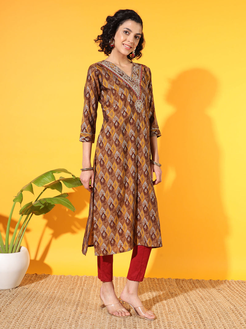 Mustard Hues Modal Kurta