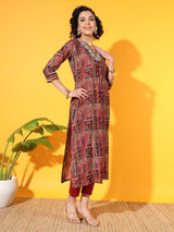 Maroon Modal Kurta