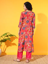 Floral Fantasy Modal Kurta