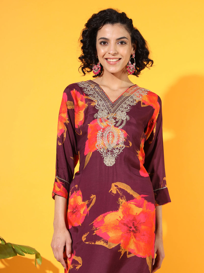 Floral Modal Kurta