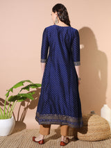 Blue Bliss Silk Kurta