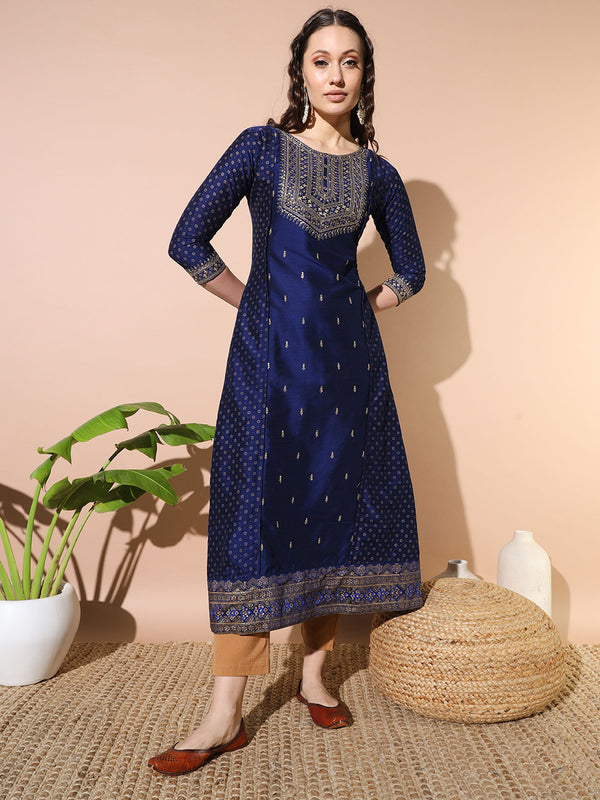 Blue Bliss Silk Kurta