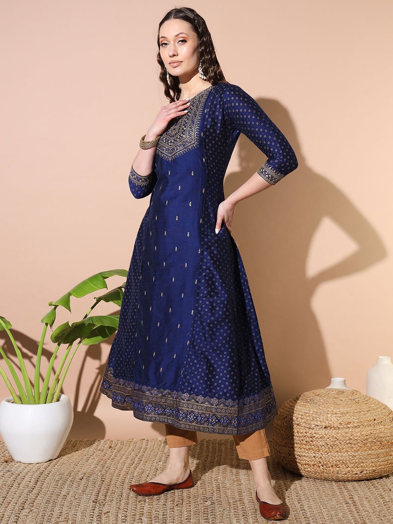 Blue Bliss Silk Kurta