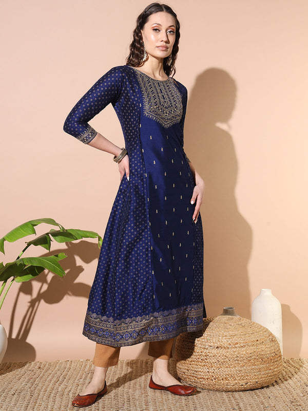 Blue Bliss Silk Kurta