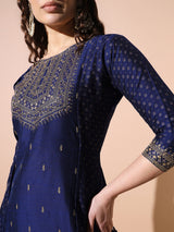 Blue Bliss Silk Kurta