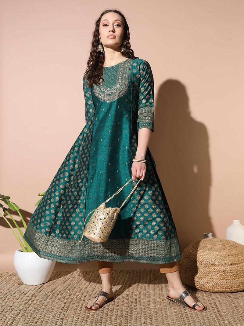 Fern Green Muslin Kurta