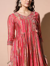 Blush Pink Angrakha Kurta