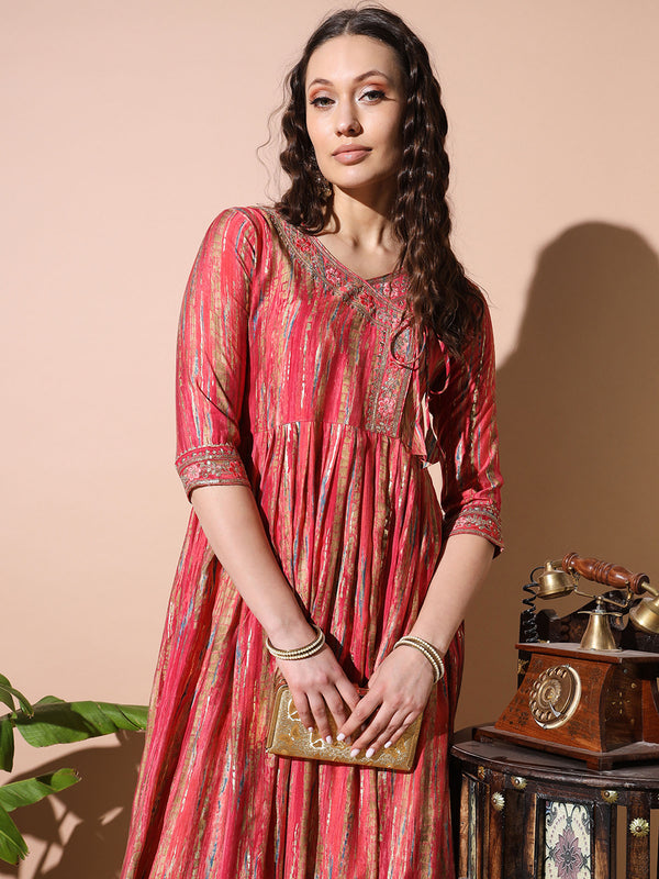 Blush Pink Angrakha Kurta