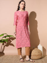 Blush Pink Modal Kurta