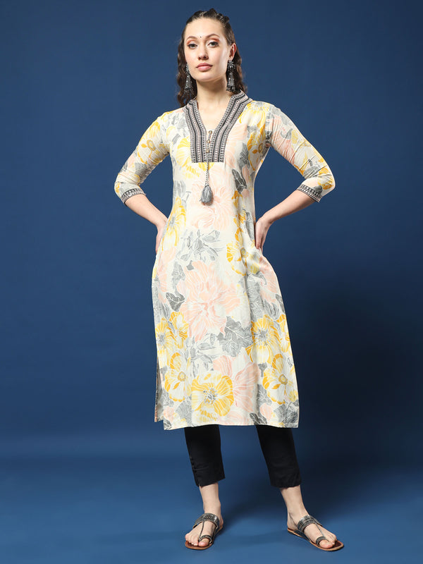 Sunshine Yellow Modal Kurta