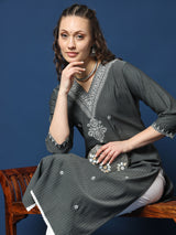 Black Beauty Lycra Dobby Kurta