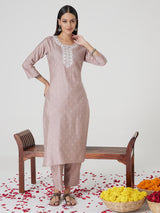 Dusky Petal Cotton Kurta set