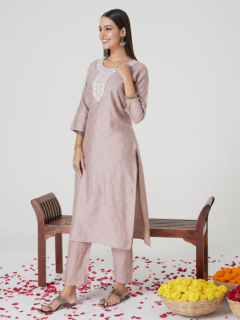 Dusky Petal Cotton Kurta set