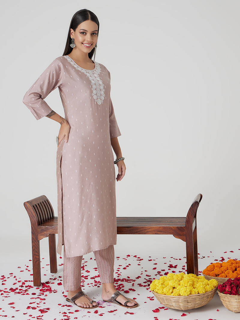 Dusky Petal Cotton Kurta set