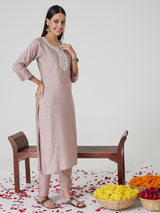 Dusky Petal Cotton Kurta set