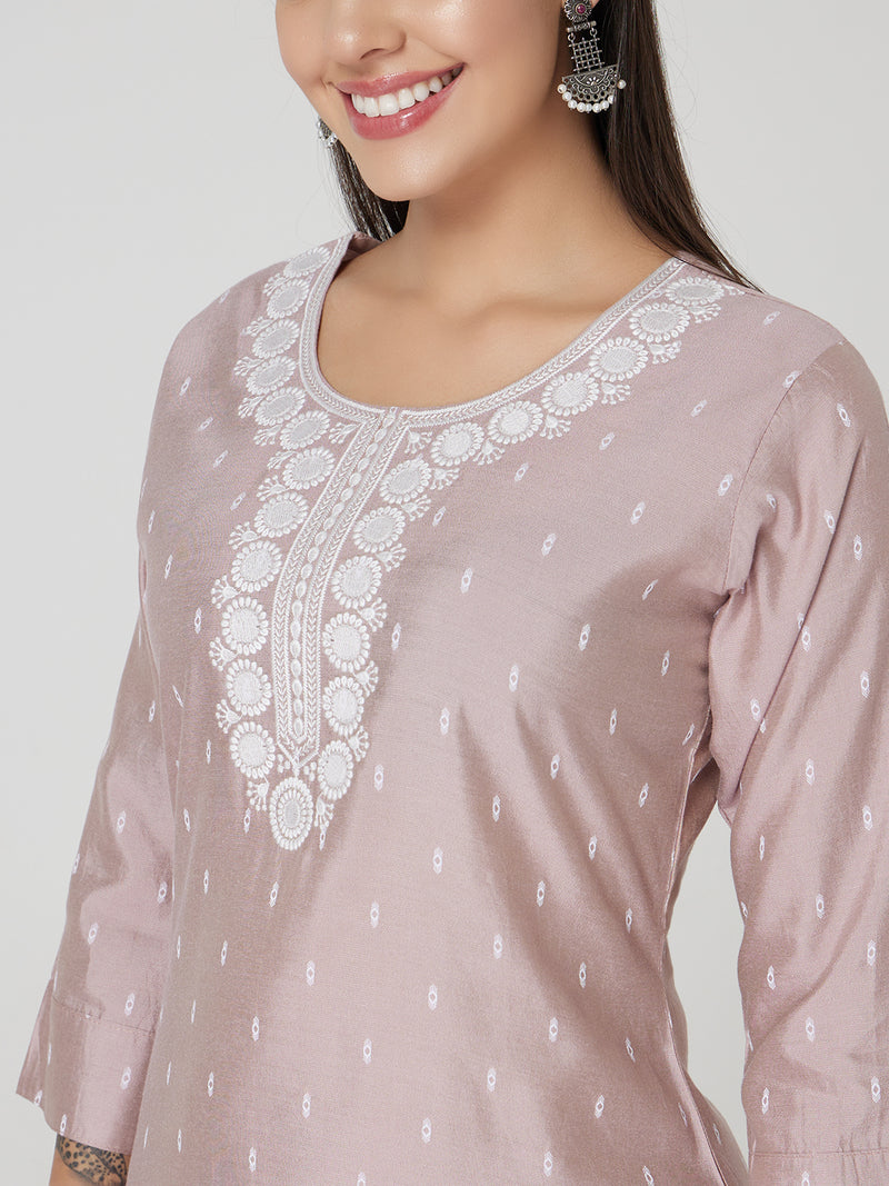 Dusky Petal Cotton Kurta set