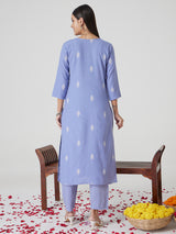 Blue Horizon Cotton Kurta set