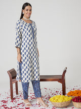 Blue Breeze Rayon  Kurta set with Dupatta