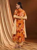 Sunset Orange Kurta Set