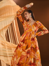 Sunset Orange Kurta Set