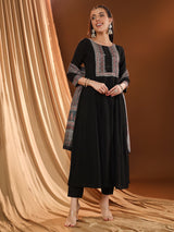 Classic Black Kurta Set