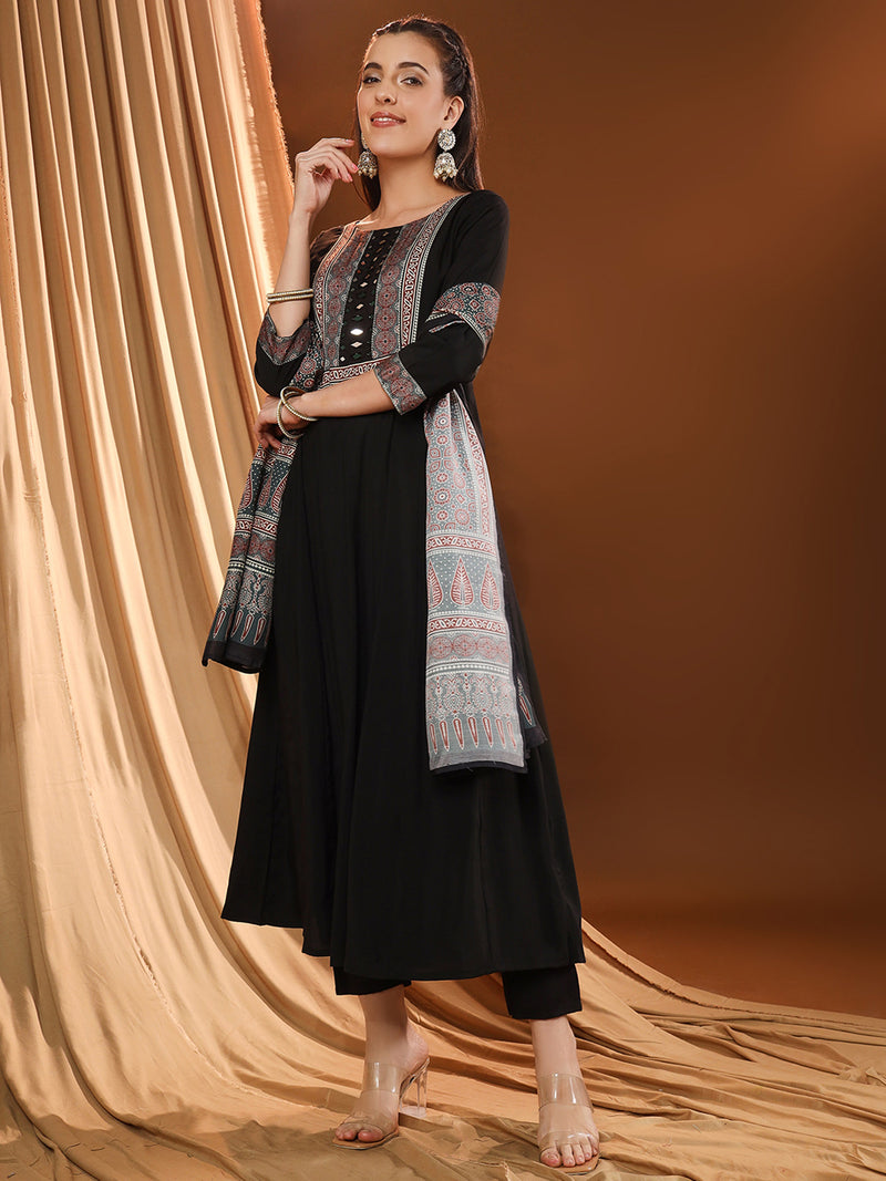 Classic Black Kurta Set