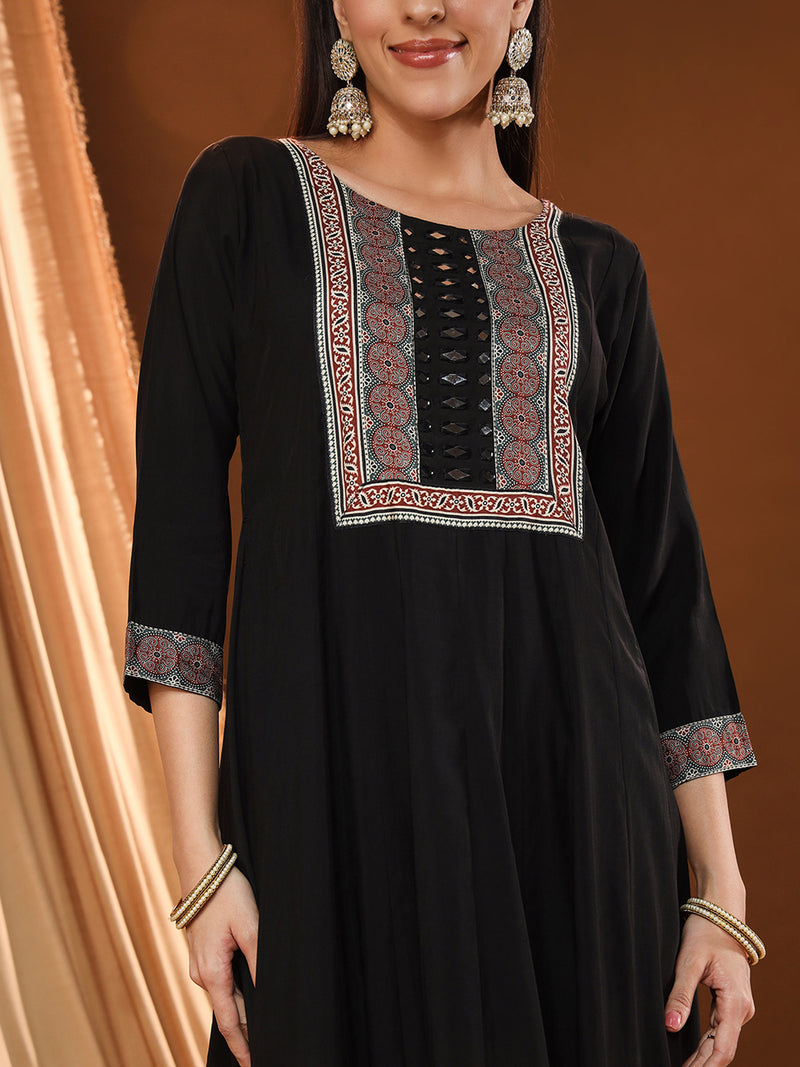 Classic Black Kurta Set