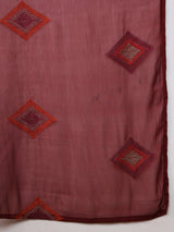 Cherry-red Bloom Kurta Set