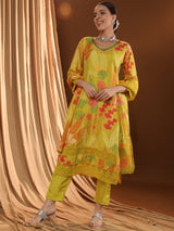 Sunshine Floral Yellow Kurta Set