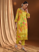 Sunshine Floral Yellow Kurta Set