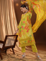 Sunshine Floral Yellow Kurta Set