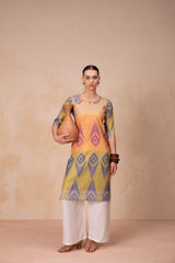 Colour Fusion Linen Kurti