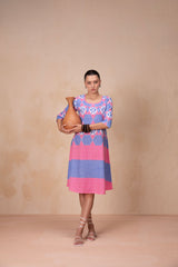 Vibrant Harmony Linen Kurti