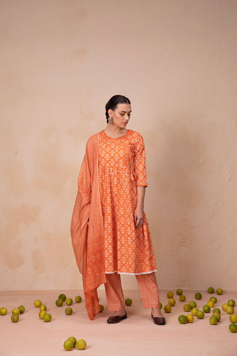 Pumpkin Tango Kurta Set