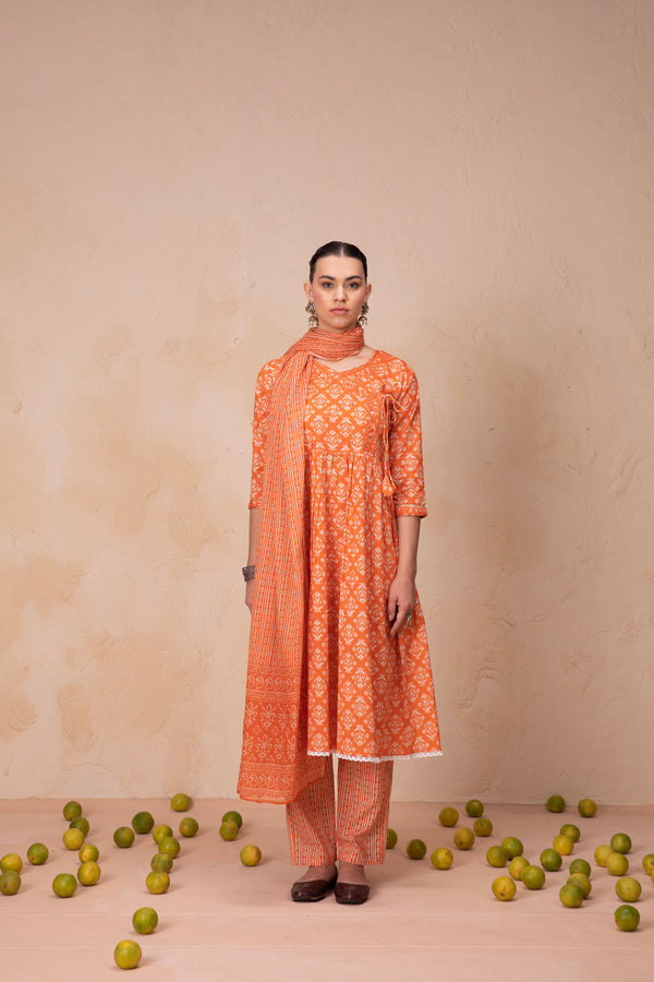 Pumpkin Tango Kurta Set