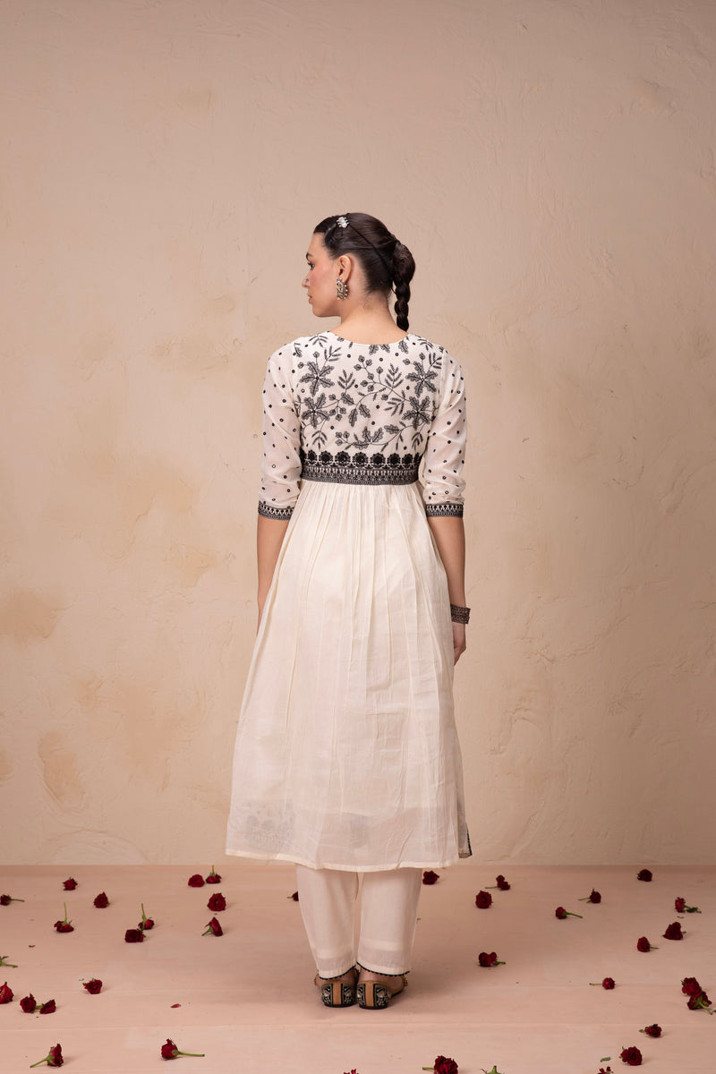 Moonlit Magnolia Anarkali Set